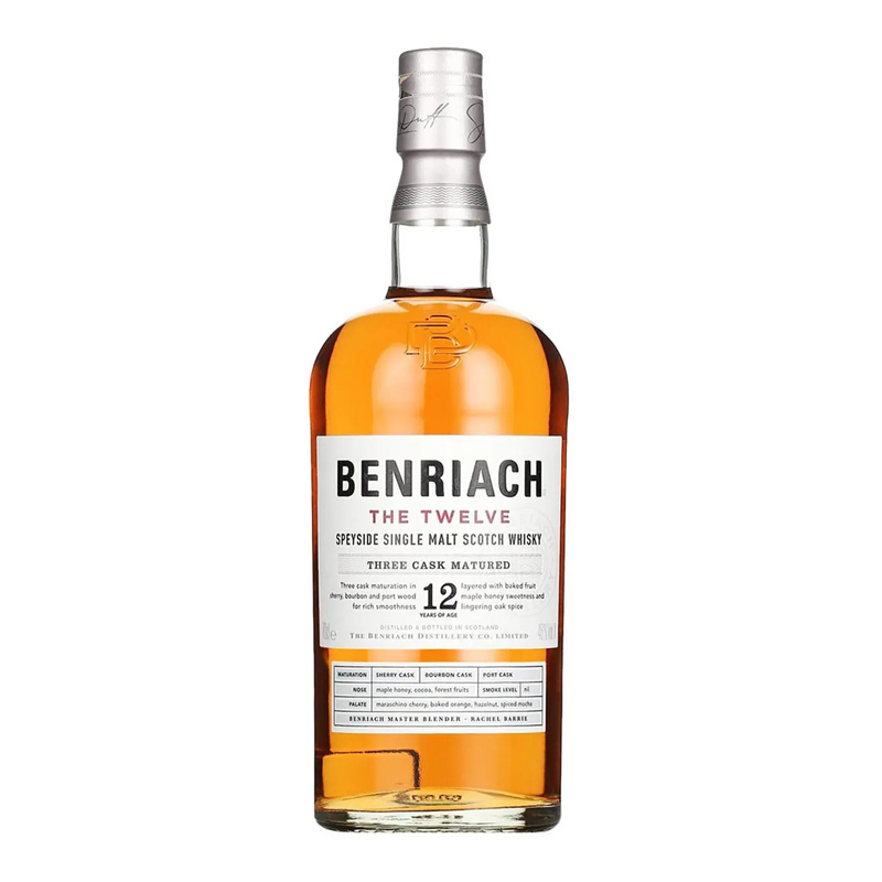 本利亚克12年三桶苏格兰单一麦芽威士忌700ML*6瓶