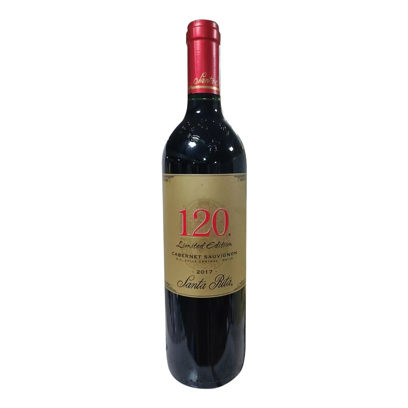圣丽塔120限量（珍藏）赤霞珠干红葡萄酒750ml*6瓶