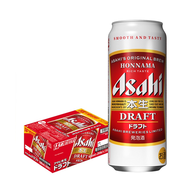 Asahi（朝日）本生啤酒500ML*24罐